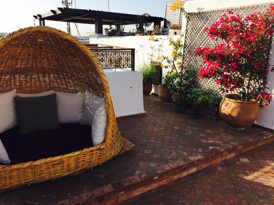 Soirée d'été sur la terrasse